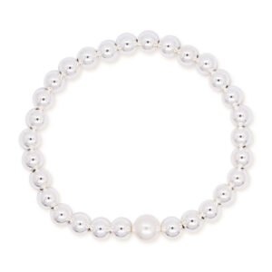 6MM ELIZABETH STERLING SILVER BRACELET