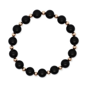 8MM DYLAN ALTERNATING ROSE GOLD FILLED BRACELET