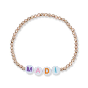 KIDS 3MM JOJO CUSTOM ROSE GOLD FILLED BRACELET