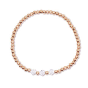 KIDS 3MM QUINN ROSE GOLD FILLED BRACELET