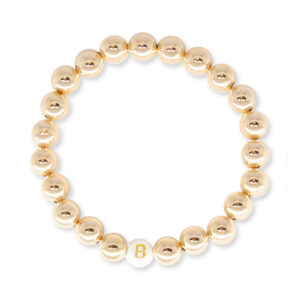 8MM JOJO CUSTOM YELLOW GOLD FILLED BRACELET