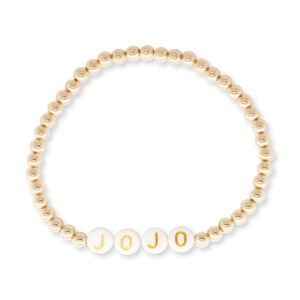 4MM JOJO CUSTOM YELLOW GOLD FILLED BRACELET