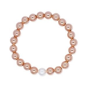 8MM ELIZABETH ROSE GOLD FILLED BRACELET