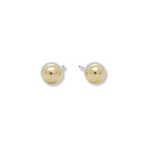 5MM YELLOW GOLD FILLED BALL STUD EARRINGS